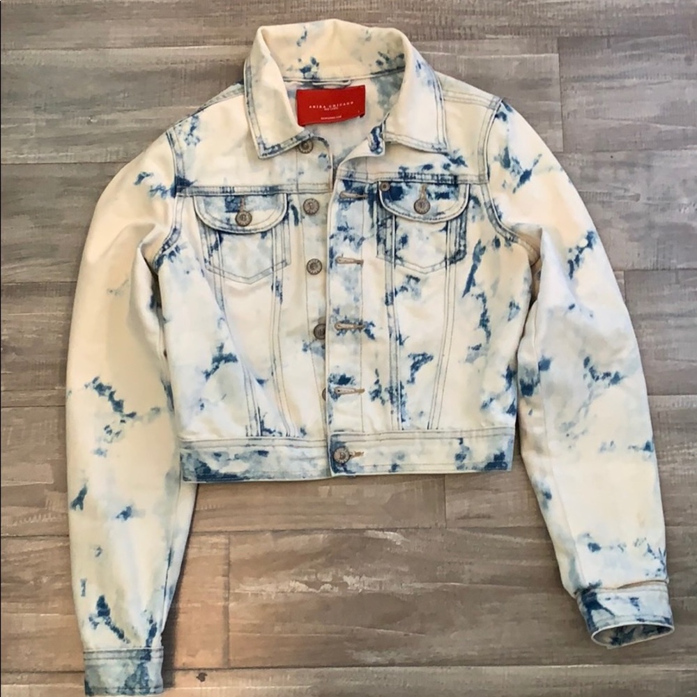 Akira tie dye denim jacket